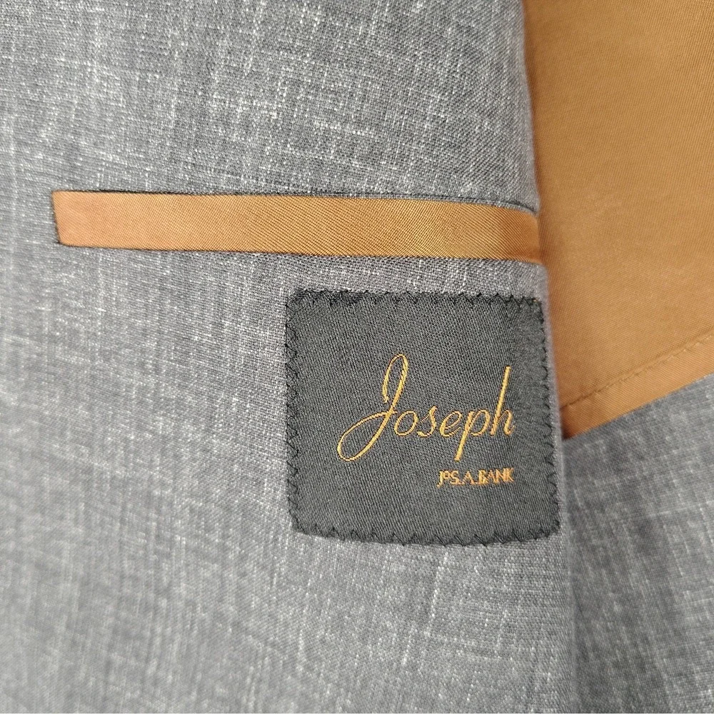 Joseph Jos A Bank 50L Charcoal Plainweave Half Lined Blazer Sport Coat EUC